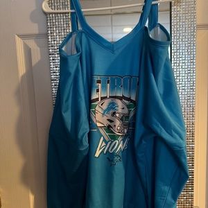 Detroit Lions Cold Shoulder Top